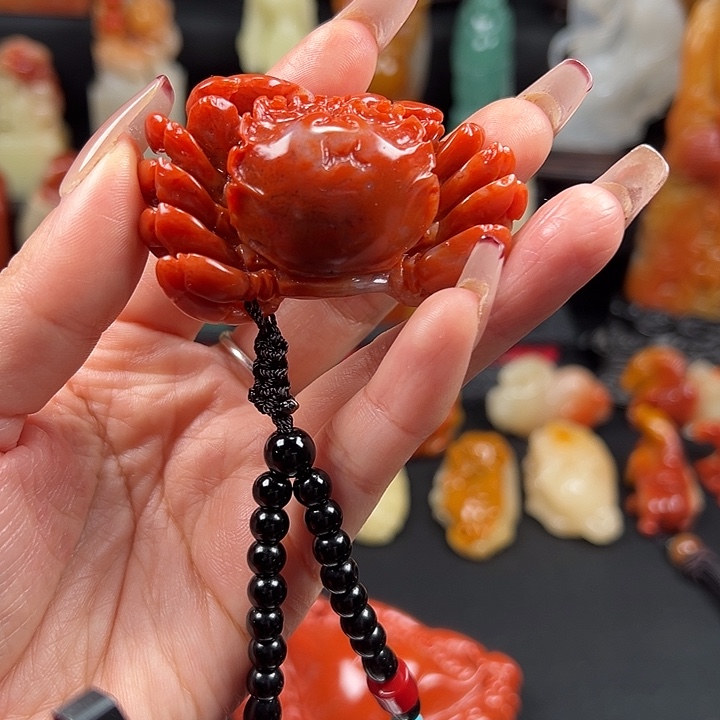 寿山石高山水冻石