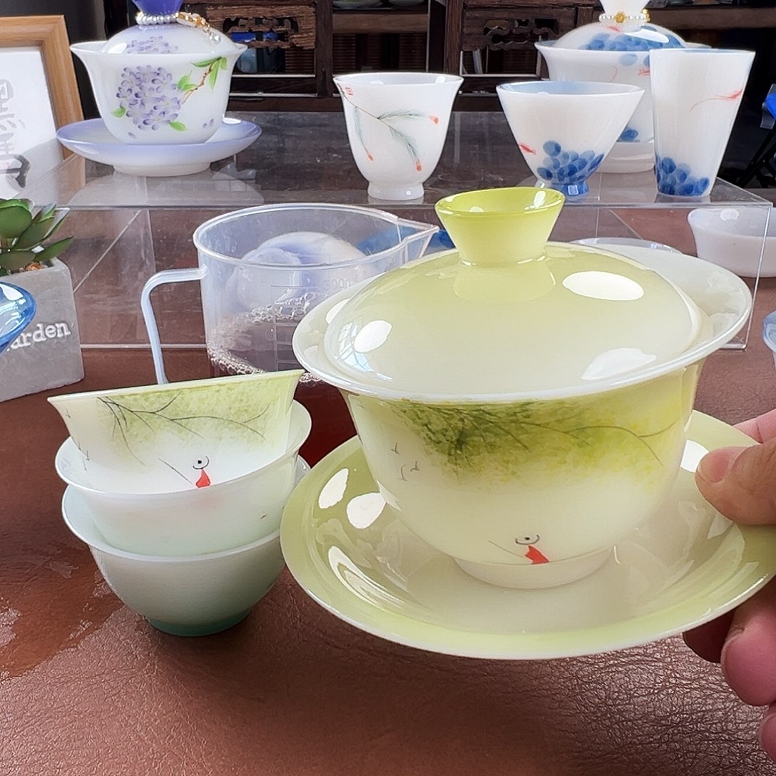 陶杯子璞玉陶瓷茶具系列手绘