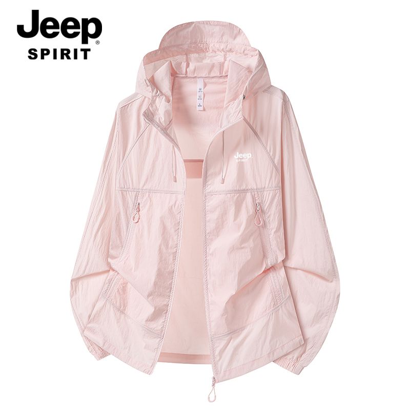 吉普JEEPSPIRIT户外防晒衣男女2026新款宽松防晒服轻薄户外皮肤衣