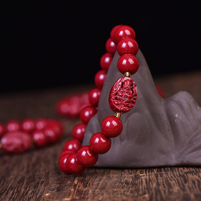 朱砂紫金砂本命佛手链十二生肖本命年守护神男女情侣