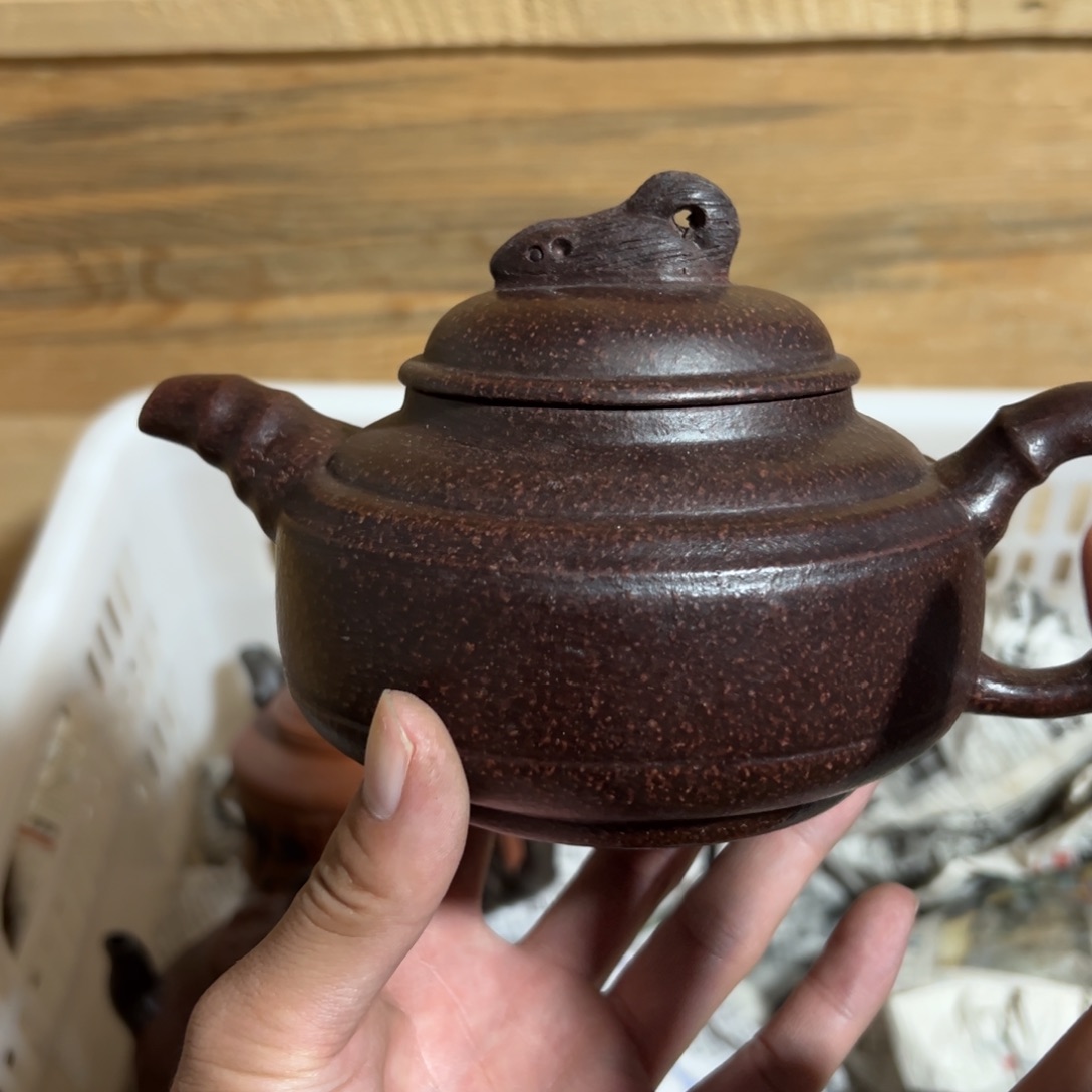 茶壶紫砂老厂紫砂壶一件！