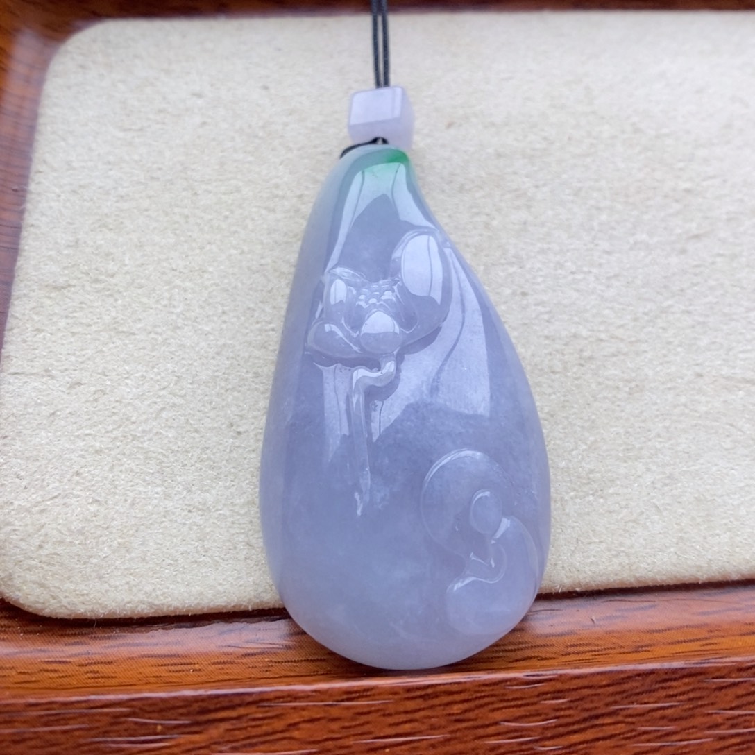 翡翠未镶嵌颈饰吊坠32