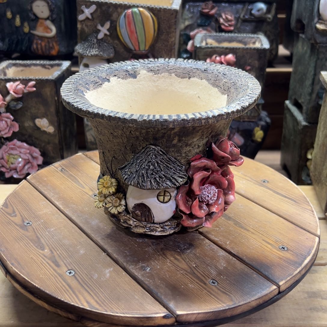 红陶青藤多肉花盆