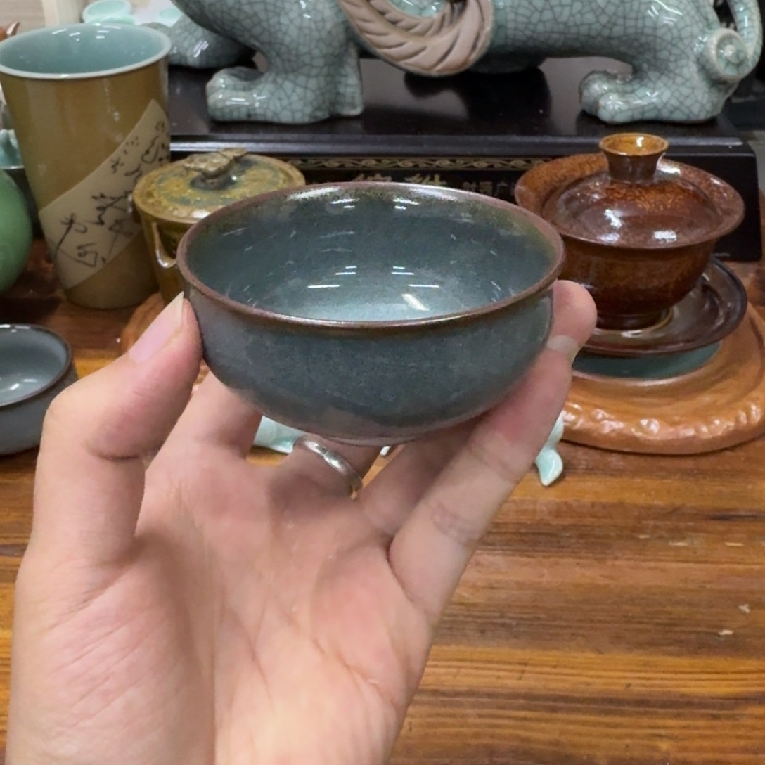 龙泉青瓷茶具微瑕9209