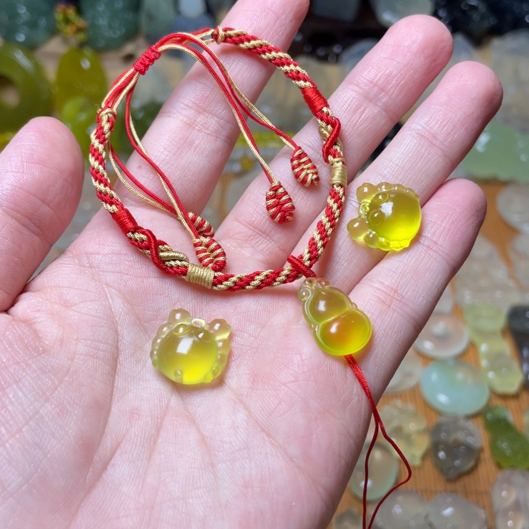 蛇纹石玉手链未镶嵌