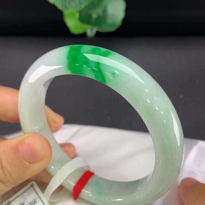 未镶嵌手镯翡翠正圈54