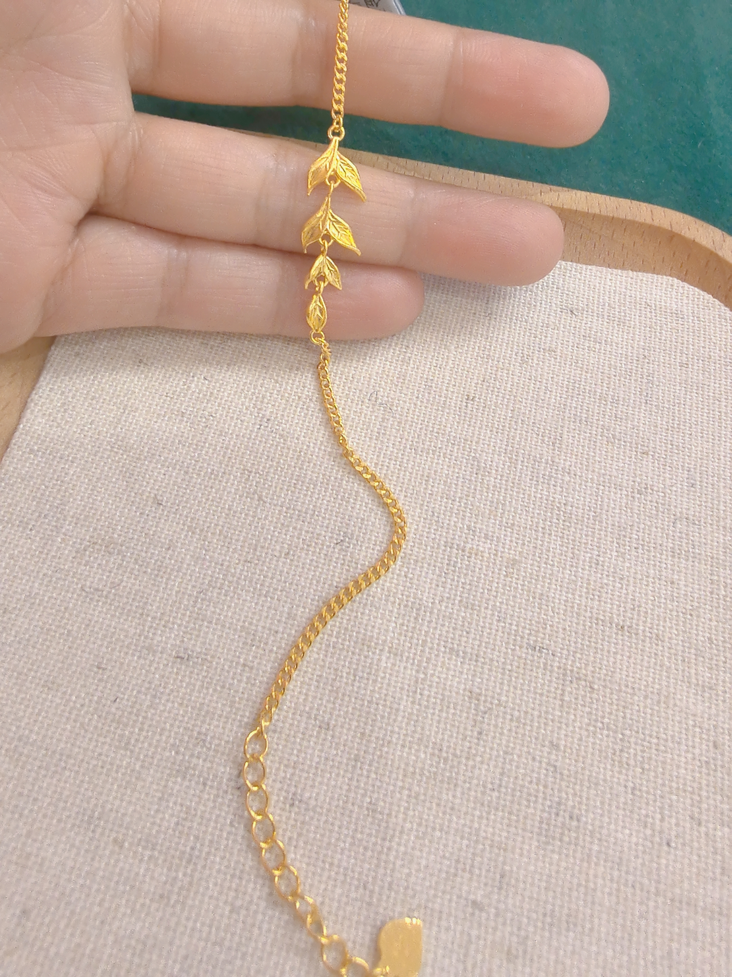 足金999鱼尾古巴链5G黄金手链时尚百搭黄金首饰足金手链C629