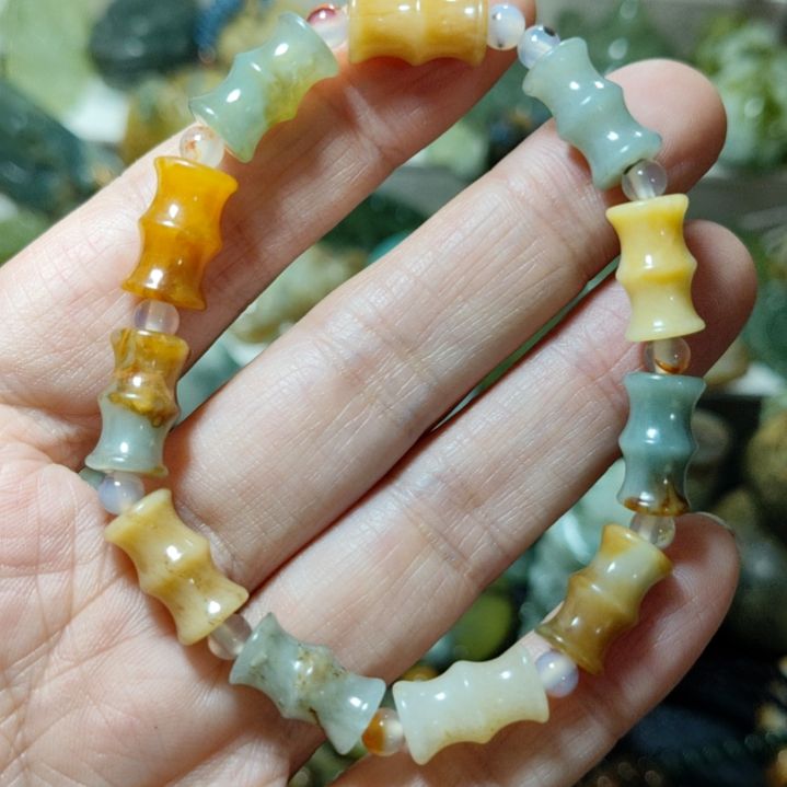 岫玉手串款式未镶嵌