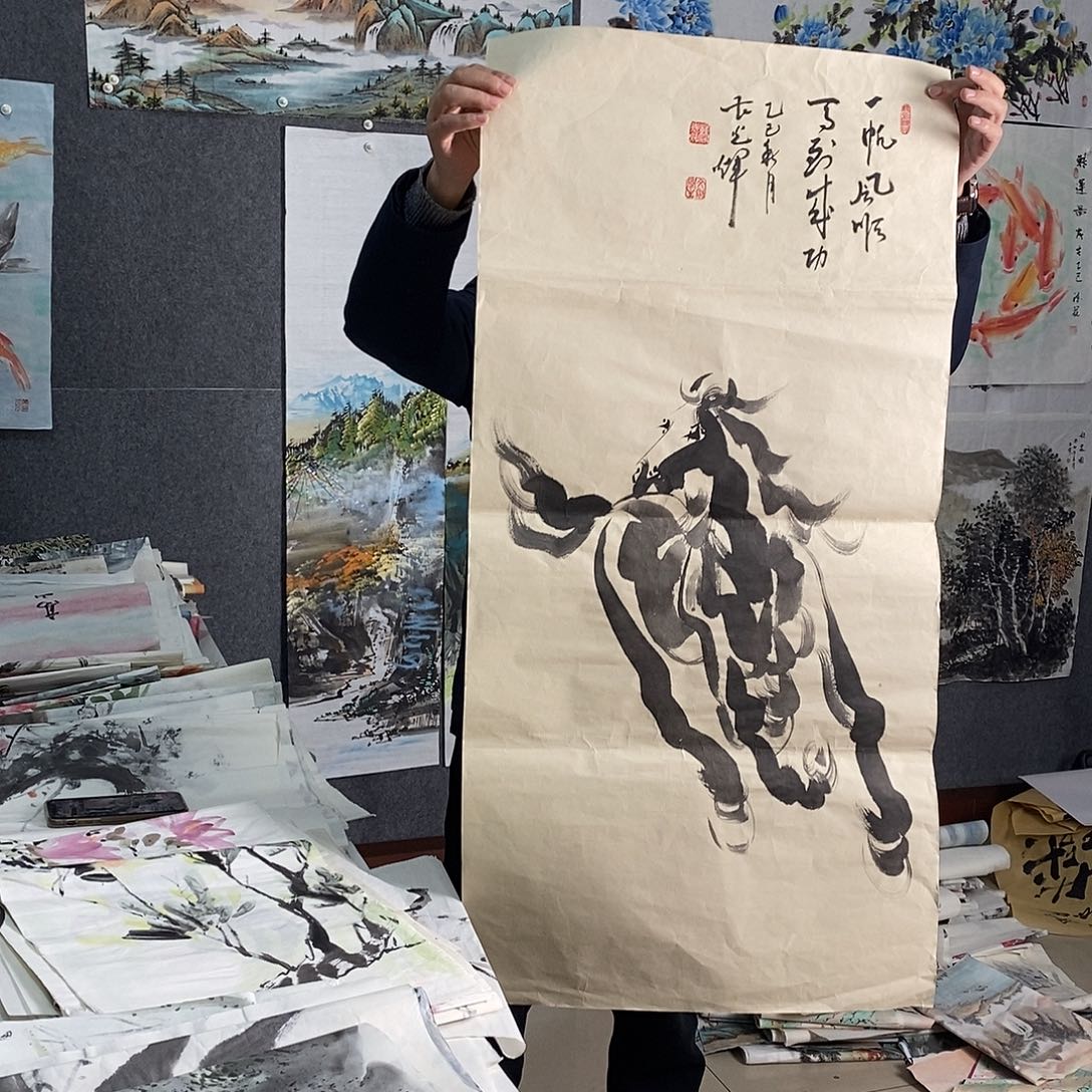 国画手写手绘国会作品6