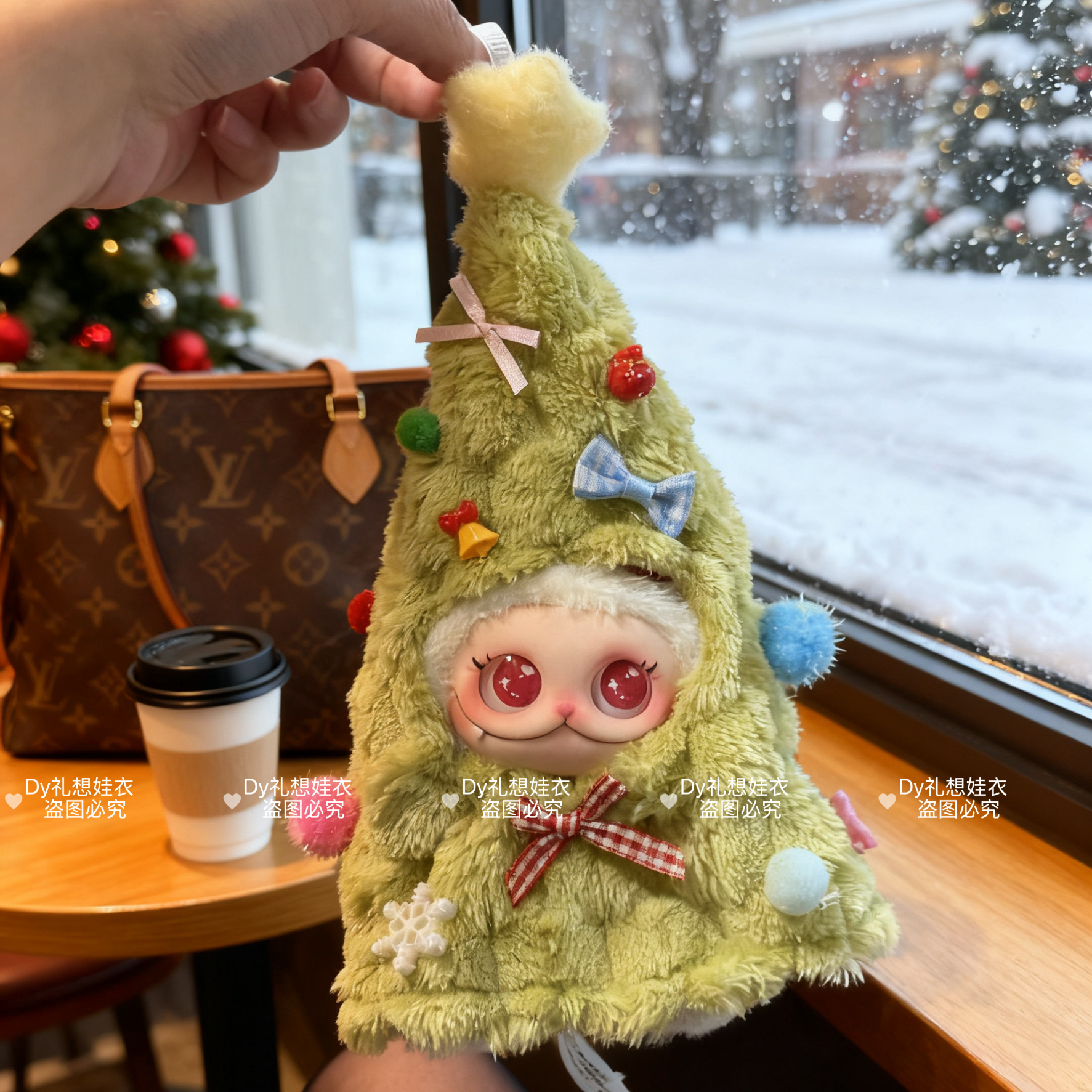 圣诞范趣町GISMOW娃衣小憨包联盟盲盒毛绒搪胶挂件玩偶衣服配套装