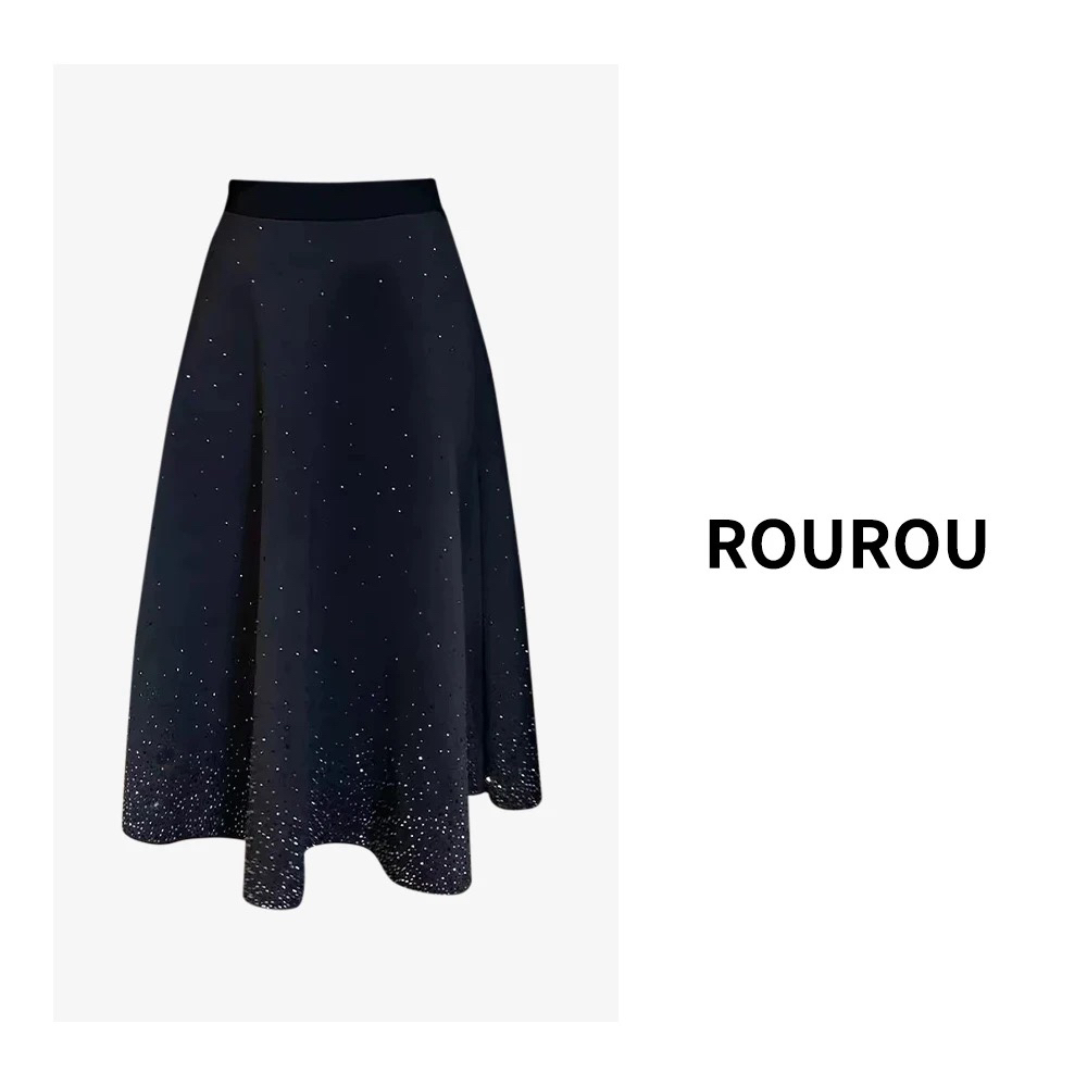 肉肉家*大码华丽闪耀半身裙