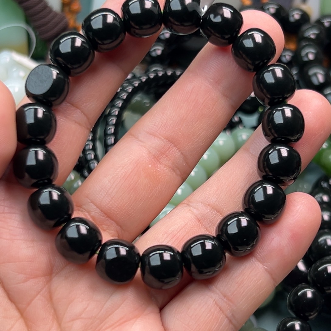 和田玉手链未镶嵌小****头