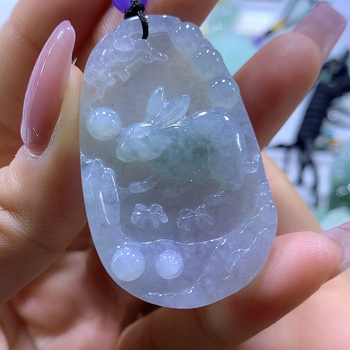 翡翠颈饰未镶嵌天然翡翠A货吊坠