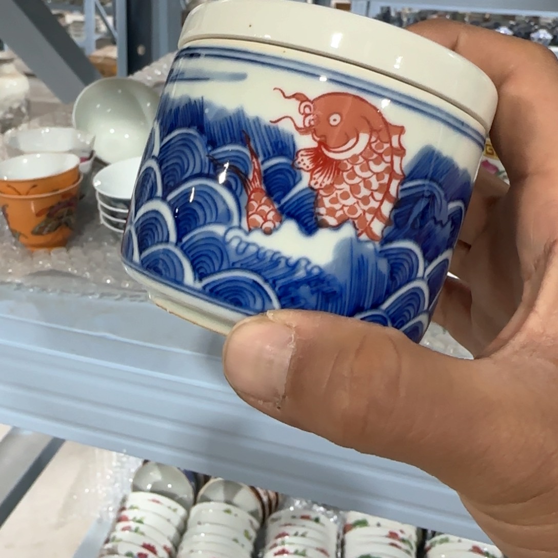 瓷片摆件手绘瓷器全部处理了吧