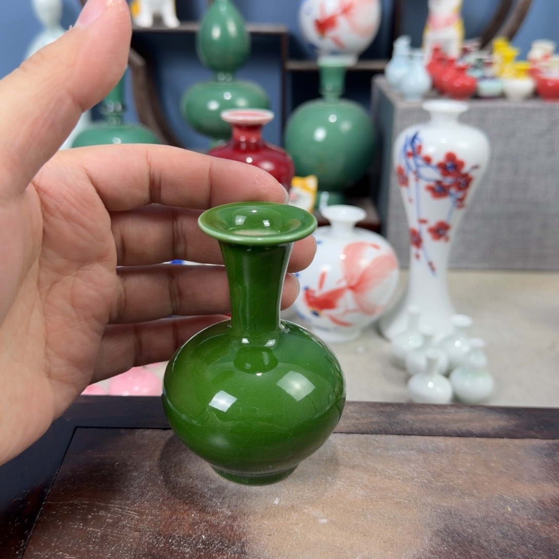 陶瓷手工小花器摆件