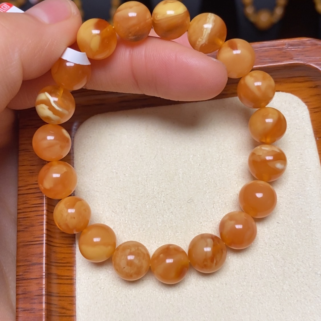 【闪购商品】蜜蜡手链未镶嵌手串