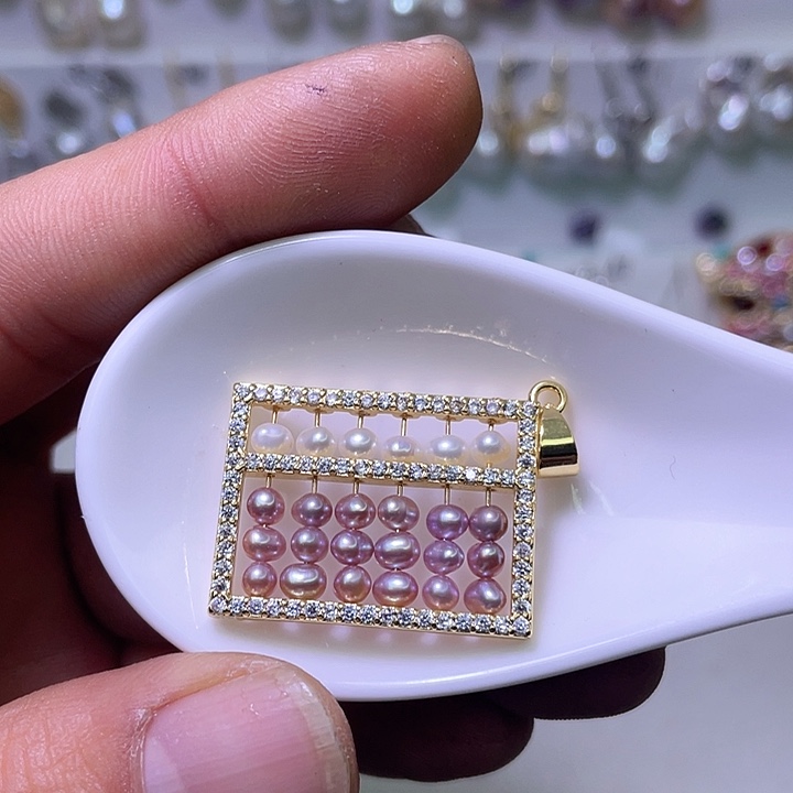 小***杏淡水珍珠颈饰未镶嵌01