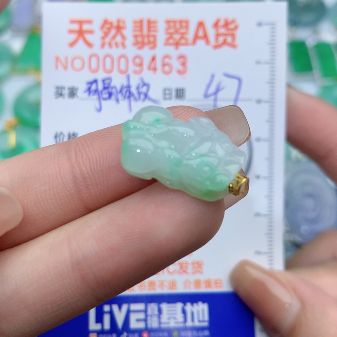 翡翠颈饰18K金镶嵌貔貅