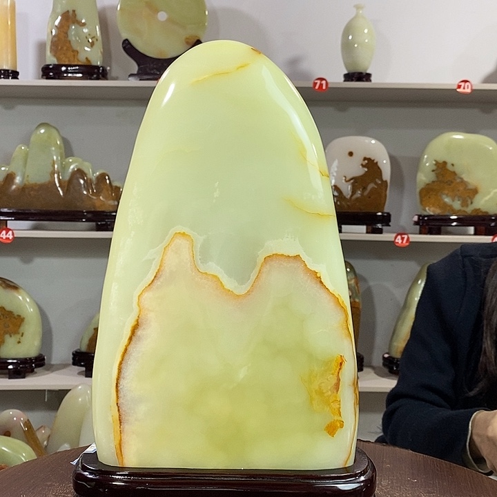 玉天然原石观赏石摆件