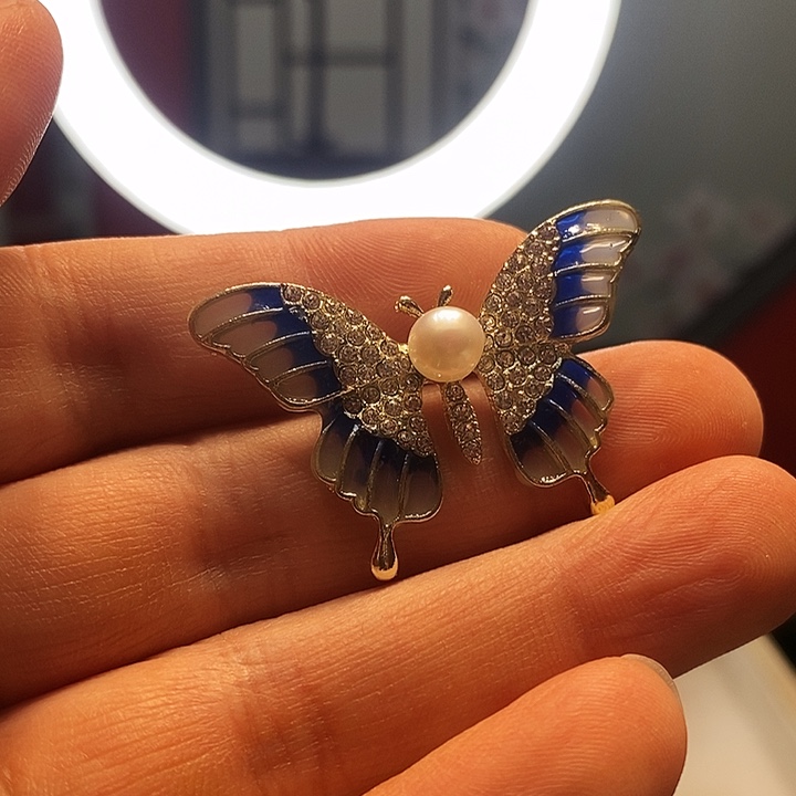 水晶手链银S925镶嵌蝴蝶