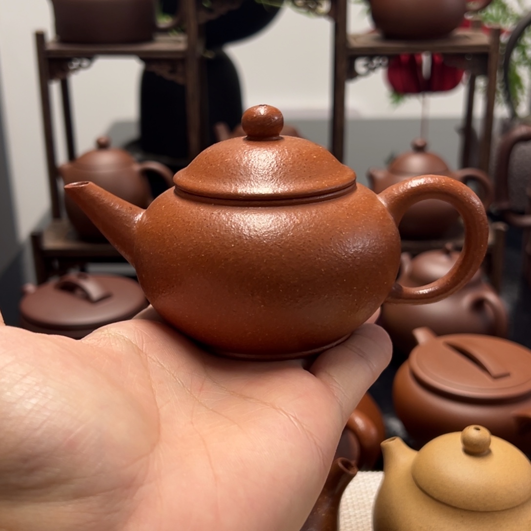 紫砂茶壶精工半手降坡泥水平160cc