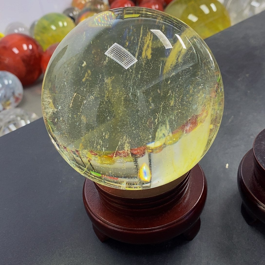 佩***明石材11.6厘米黄水摆件