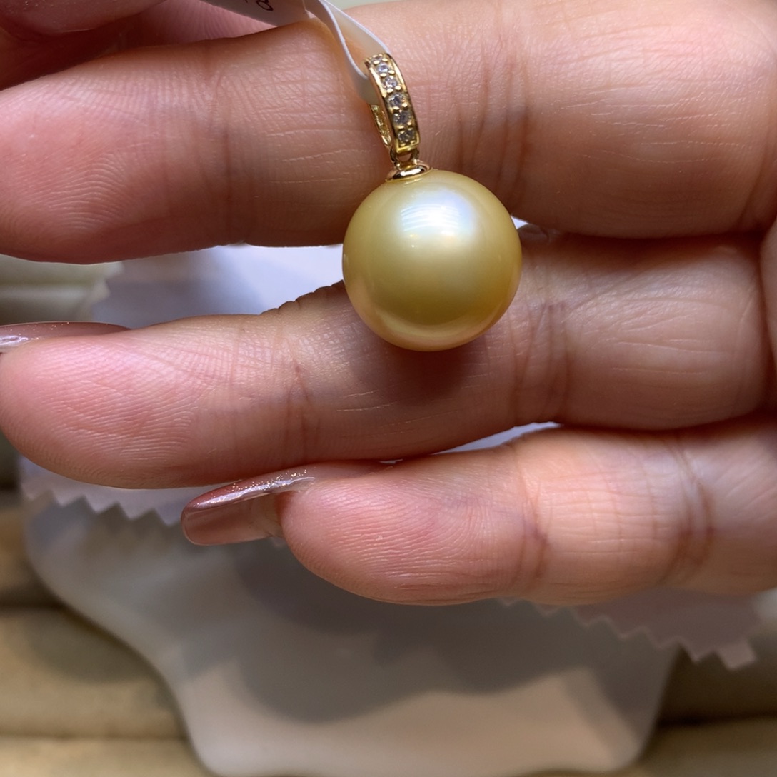 颈饰银S925镶嵌海水珍珠