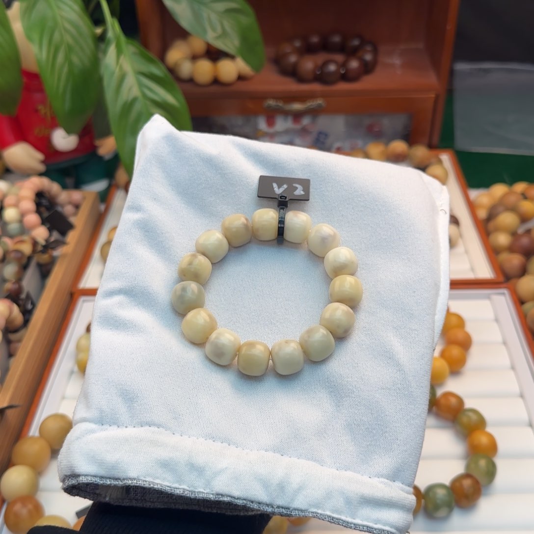 菩提根/象牙果手串卡15芋泥奶紫微瑕2桶珠