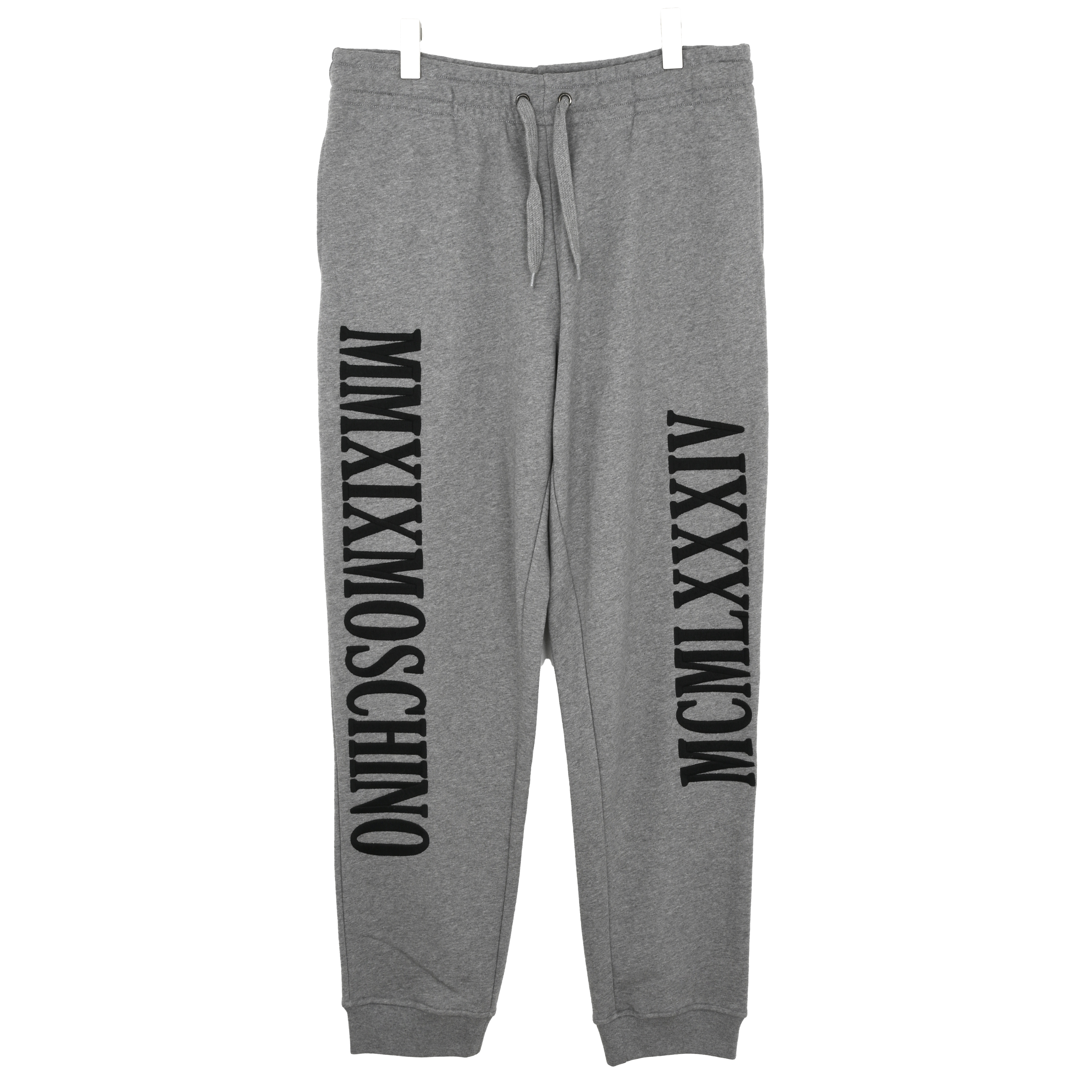 MOSCHINO莫斯奇诺 男士灰色休闲裤纯棉运动裤 ZJ032552271507