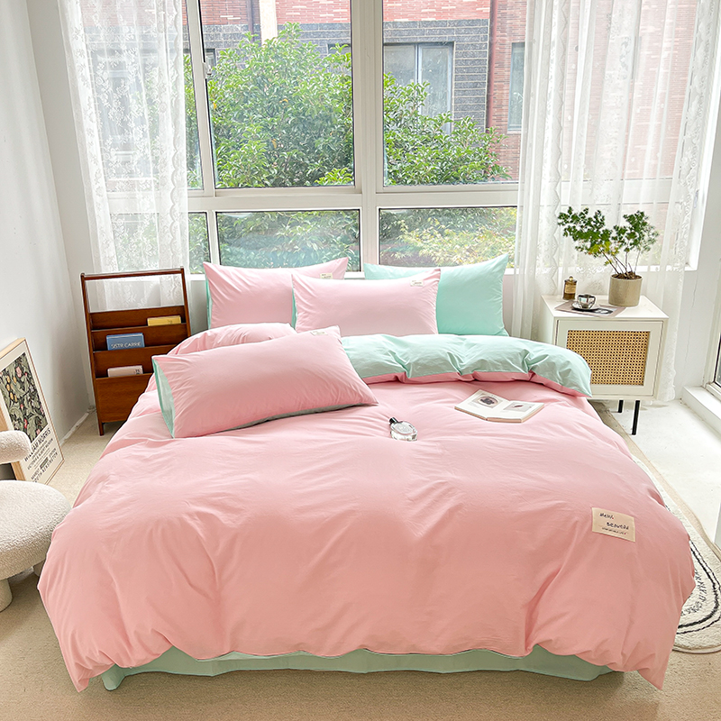 全棉拼色四件套200*230cm
