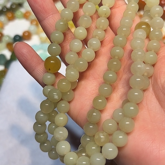 蛇纹石玉未镶嵌手串