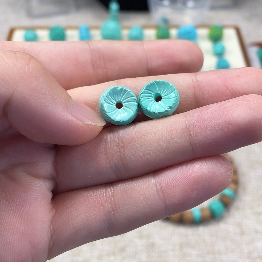 原生态湖北松配饰，直径12