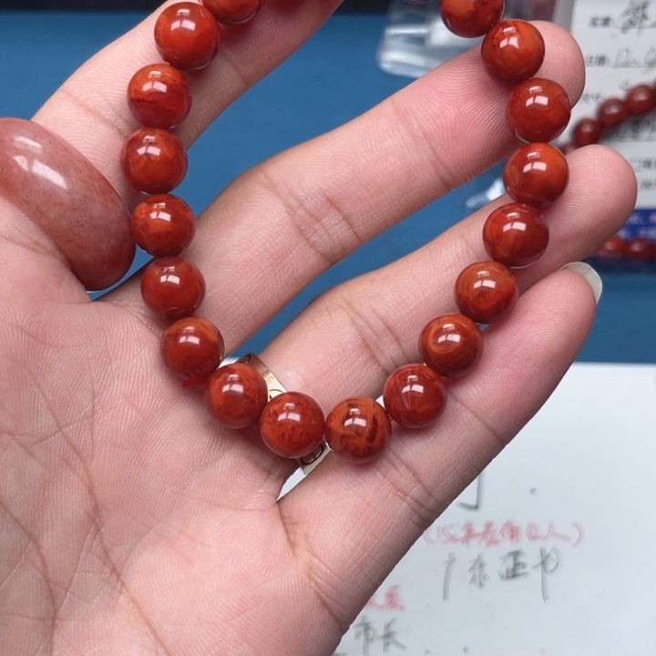 南红玛瑙未镶嵌手链