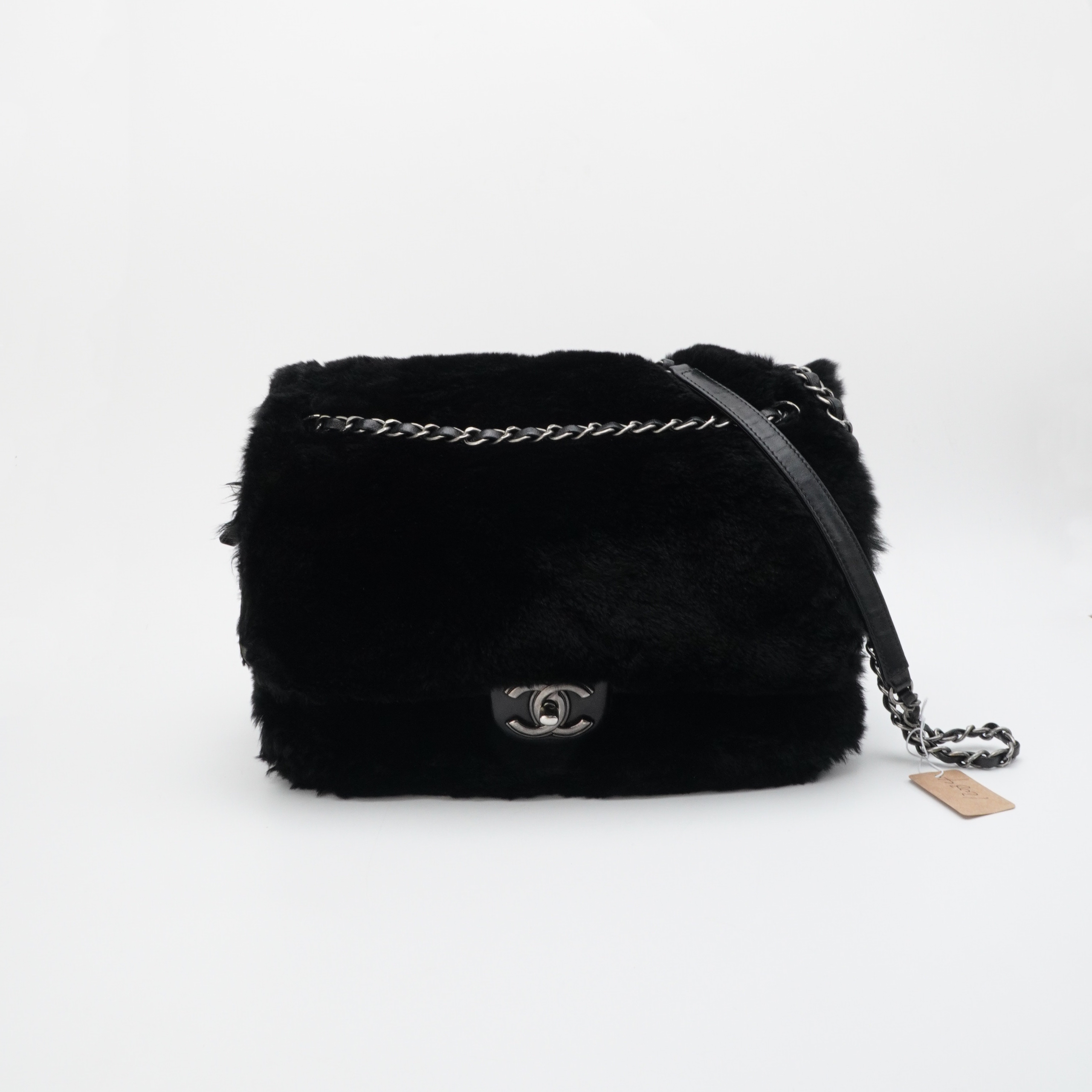95新 Chanel/香奈儿 Chanel 香奈儿CF兔毛链条包 12084