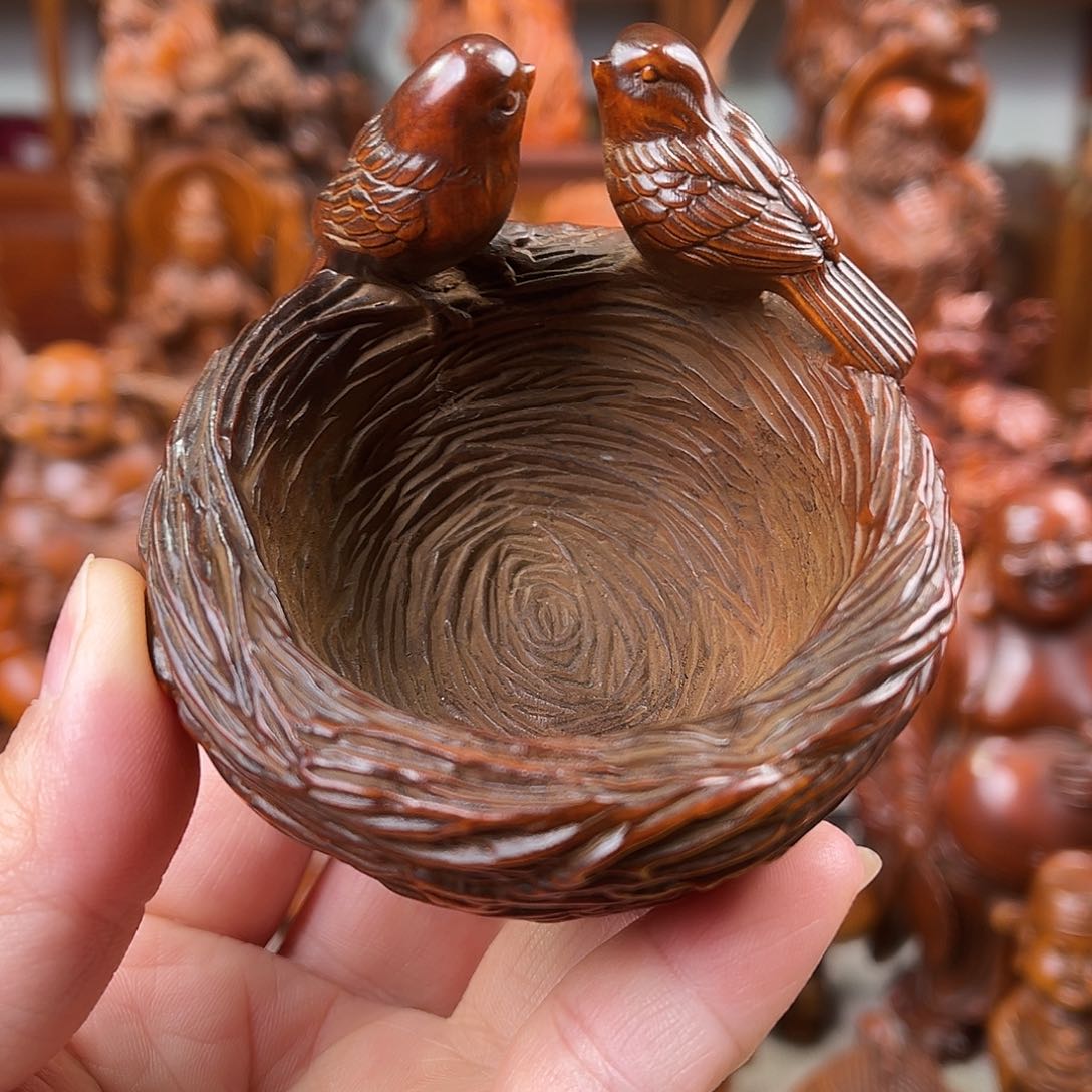 黄杨木黄杨木雕刻宽度7.5厘米