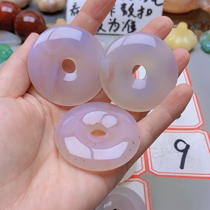 【闪购商品】未镶嵌玛瑙/玉髓珠宝半成品筠*