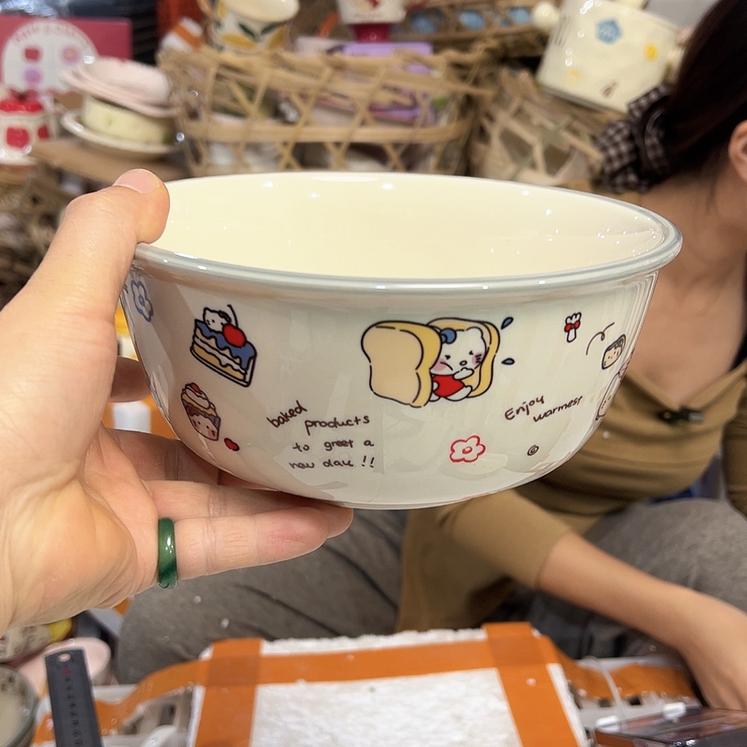 摆件潮州陶瓷工厂微瑕8寸