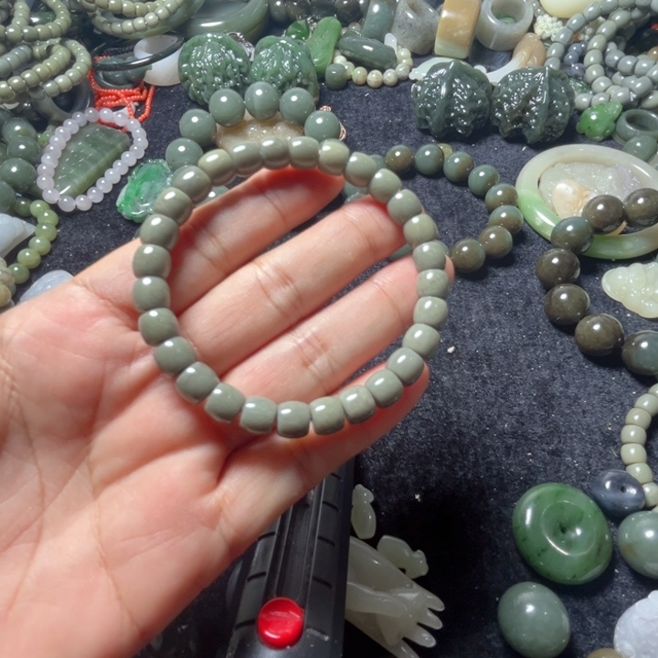 手串未镶嵌和田玉7.8