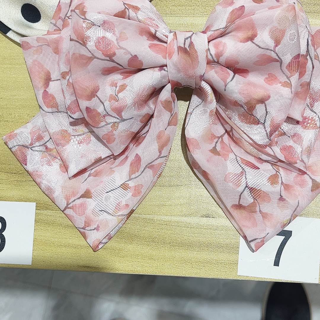 皮质铁合金蝴蝶结发夹