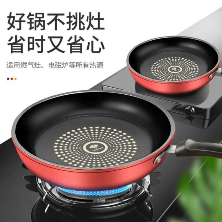 家用平底锅不粘锅煎蛋锅平底牛排煎饼锅炒锅煎锅燃气灶电磁炉专用