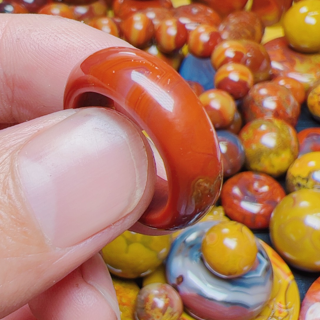 玛瑙/玉髓手链未镶嵌灿*