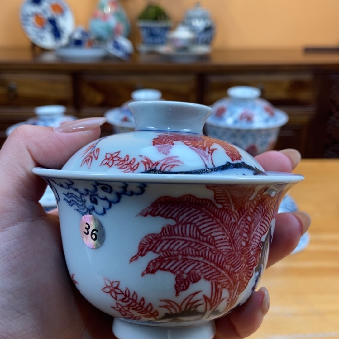 手绘现代茶具非古董