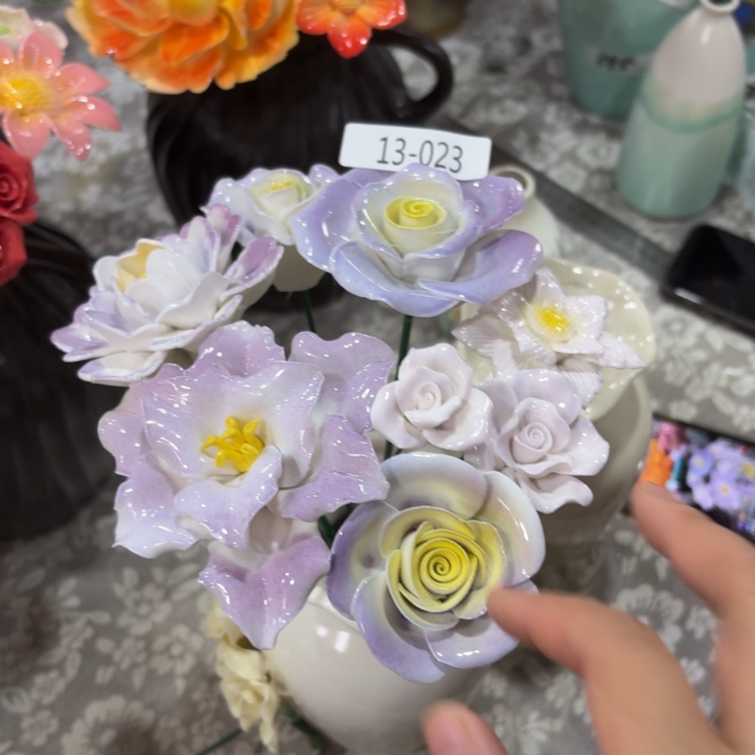 陶瓷花，20元发货，退款拉黑，1323