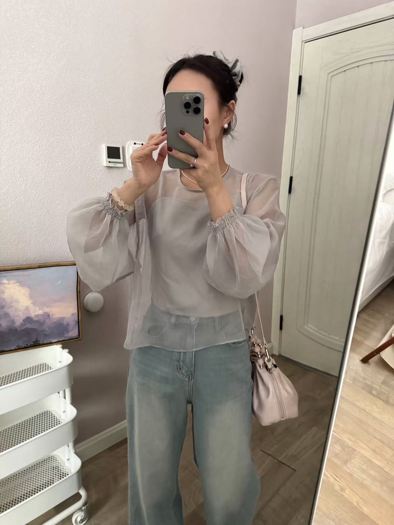 韩系小衫三件套装气质时尚休闲百搭纯色韩版简约设计师