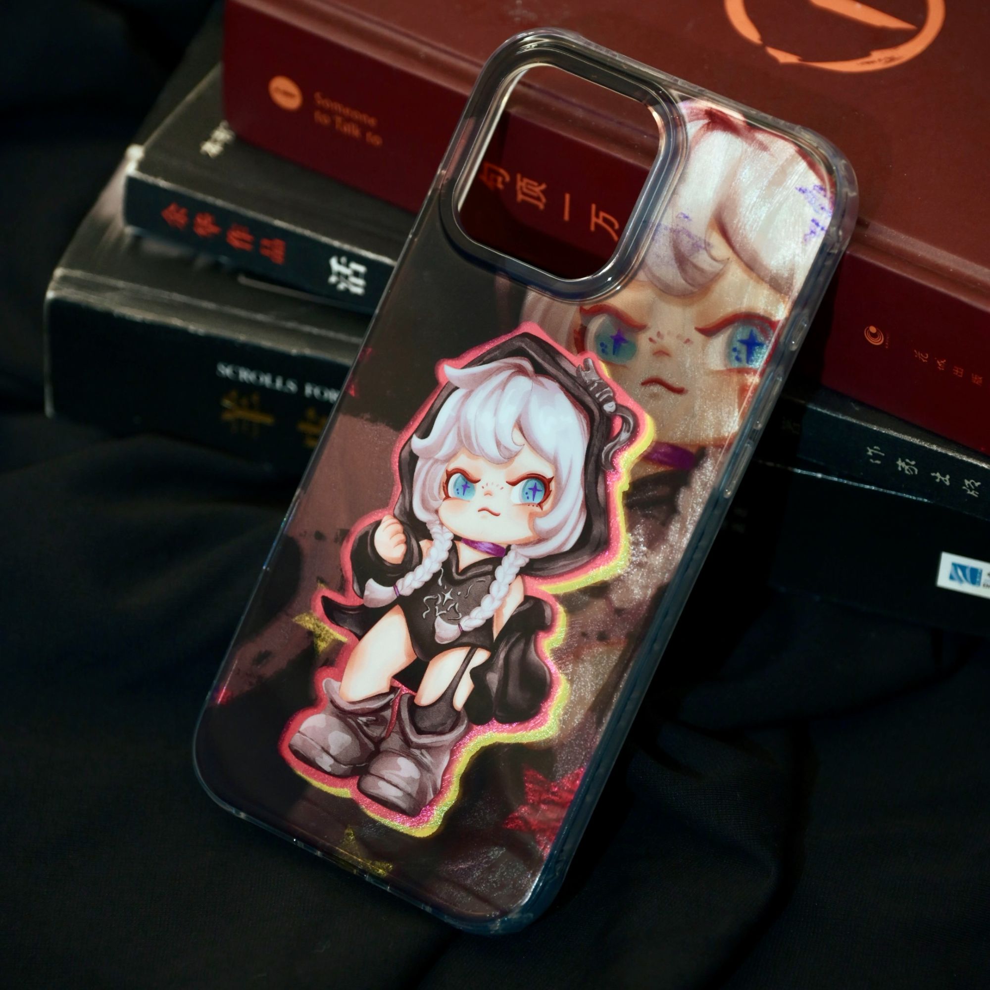 大表姐蛰伏系列模内注塑imd卡通创意个性防摔按键全包手机壳