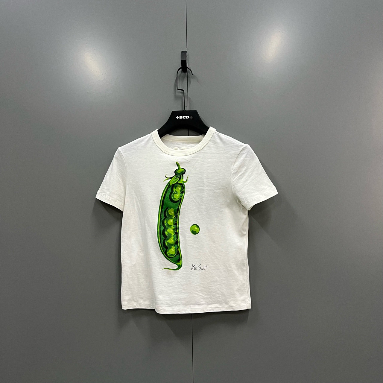 95新 GUCCI/古驰 (ll) 青豆印花短袖 009012无领标无洗标