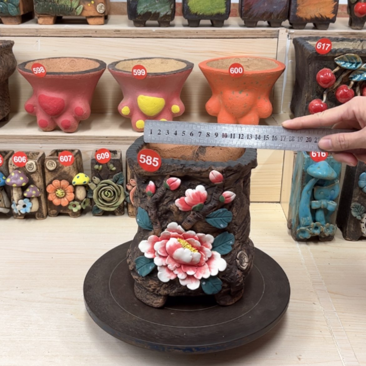 【闪购商品】紫砂花盆585号内口12外高19