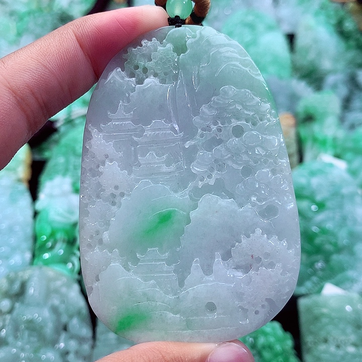 翡翠未镶嵌吊坠(不含链)