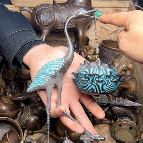 铜制工艺把玩摆件