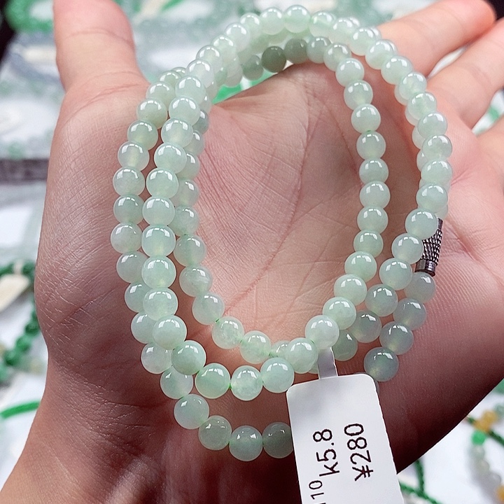 翡翠手链未镶嵌卡5.8